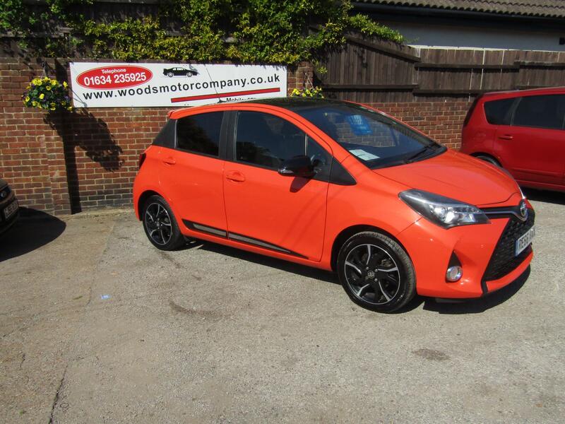 View TOYOTA YARIS 1.3 Dual VVT-i Orange Edition  One Owner From New, Only 65,000 miles, FSH,  Only £35 Road Tax!!